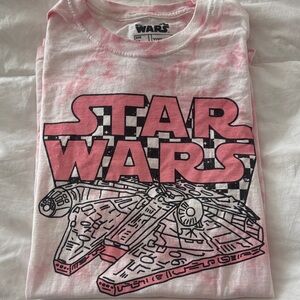 Star Wars Pink and Black Millennium Falcon Tee